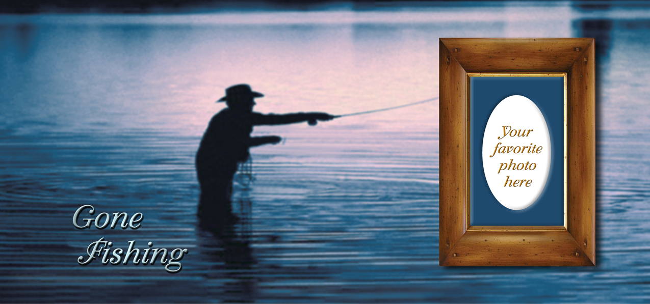 Gone Fishing (Fly) Blue